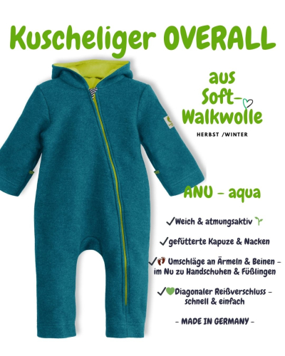40/40 ANU - SOFT-Walkwolle - Farbe: aqua