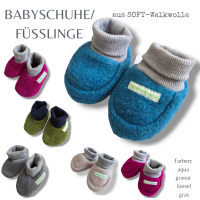 13- FÜSSLINGE (SOFT-Walkwolle) Farbvarianten